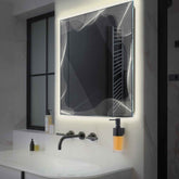 Espejo LED Cuadrado | Control por interruptor de pared | Luz blanca neutra - Reyze Seria Simetria Model 3